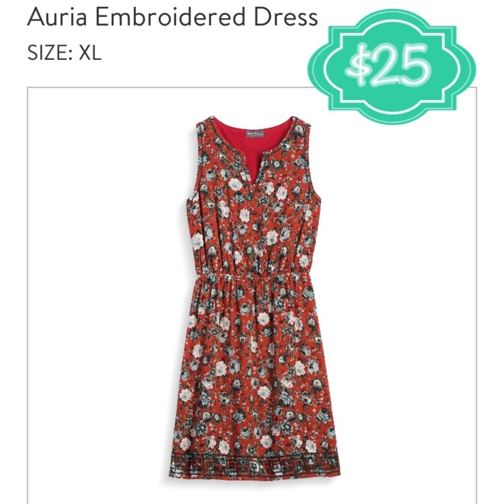 Embroidered Market & Spruce dress